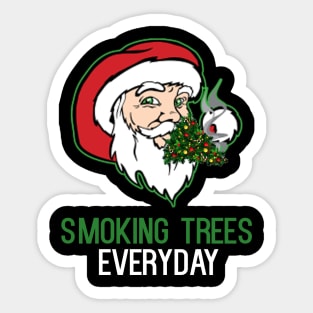 Smoking Trees Everyday Sticker